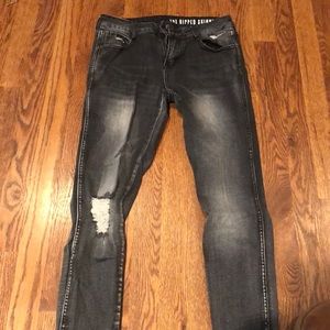 Worn once gray skinny jeans